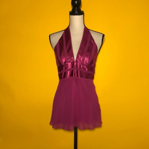 BCBGMAXAZRIA silk halter top - Picture 3 of 10